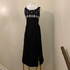 Vintage 90s DJI black maxi dress